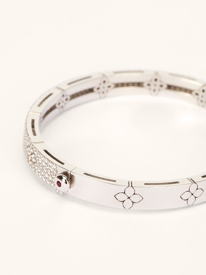 White Gold & Diamonds Small Love In Verona Diamond Bangle