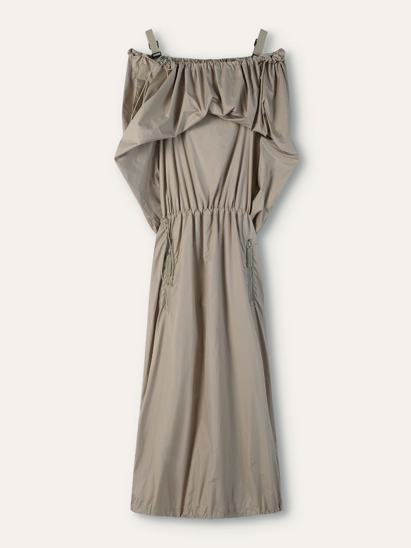 Ecru Utility Strap Dress