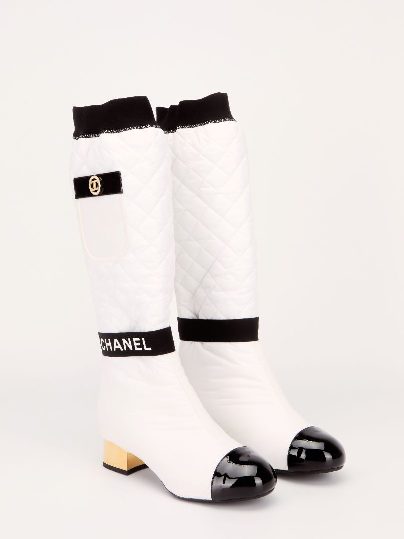 Black & White 2-in-1 Boots