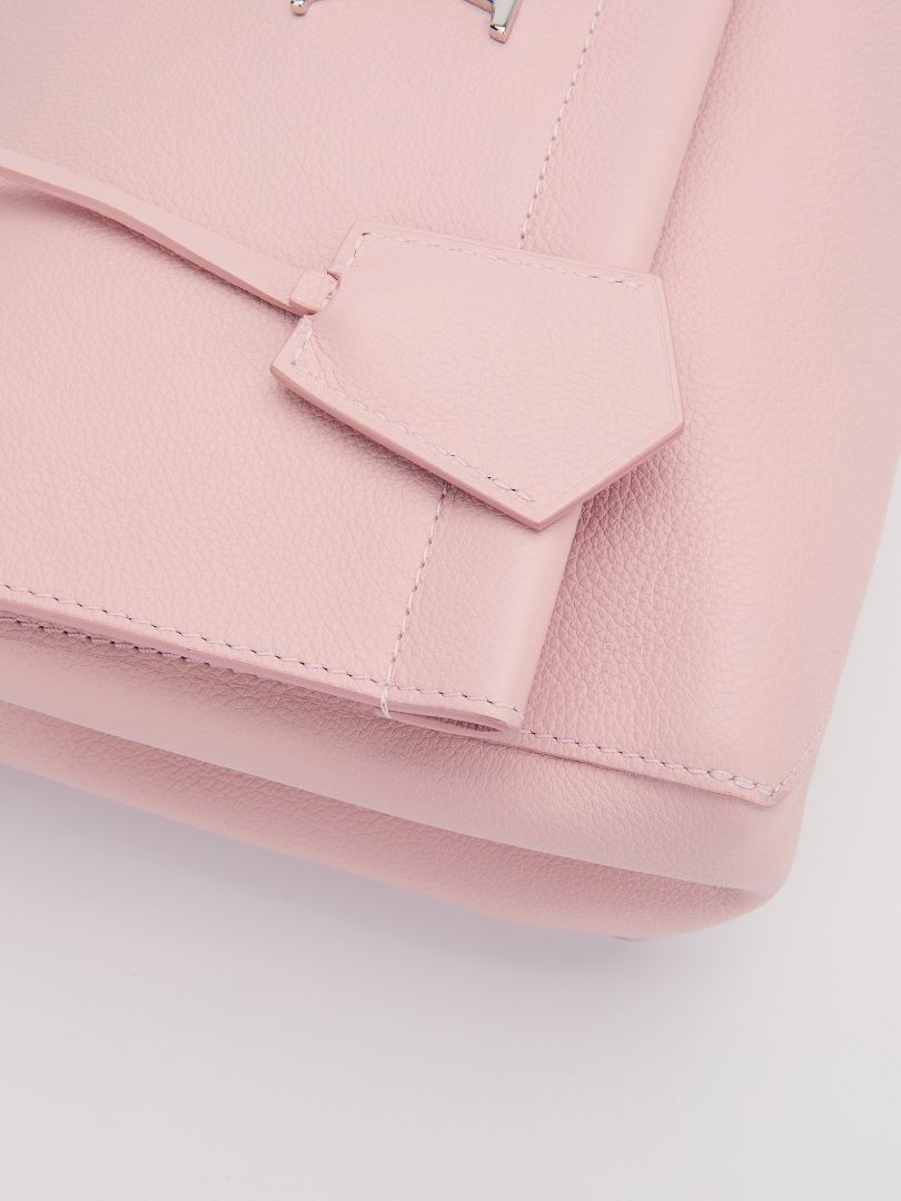 Light Pink PM Lockme Leather Bag With SHW