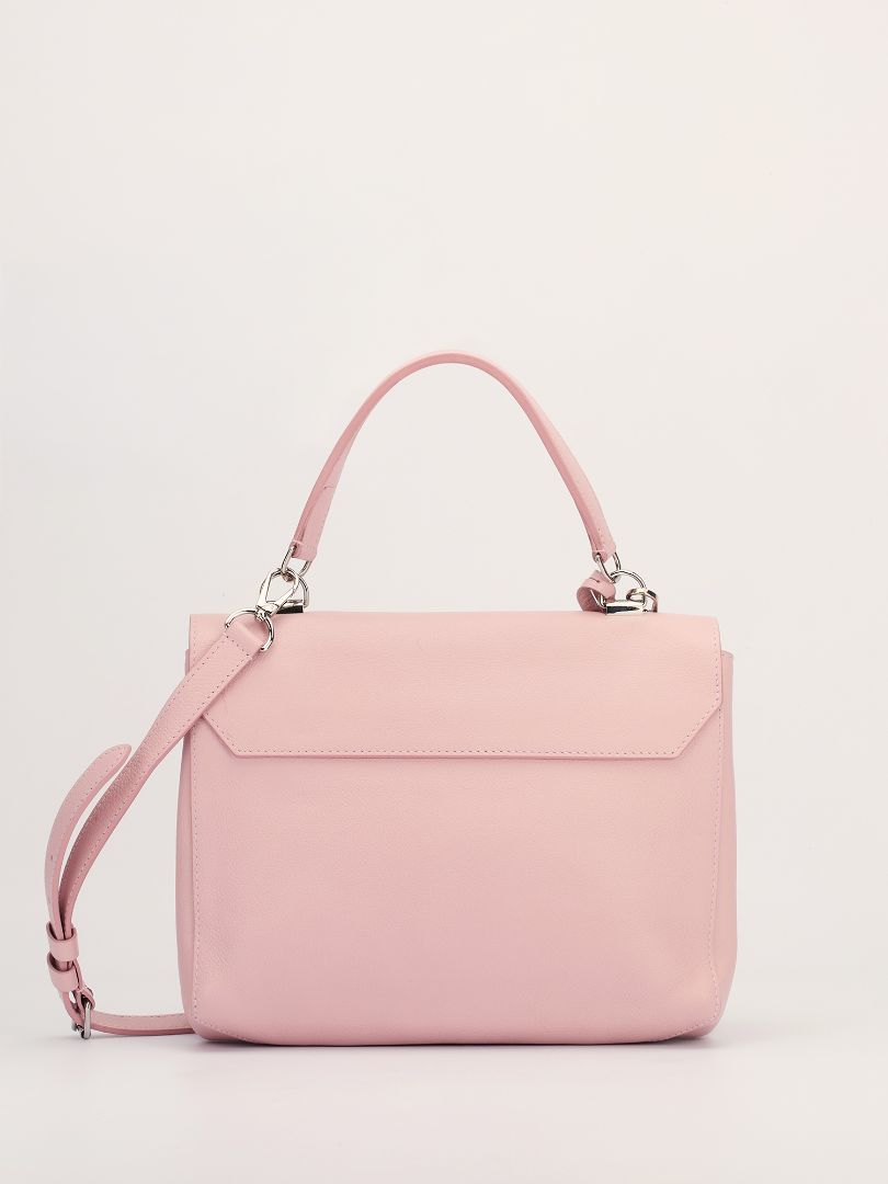 Light Pink PM Lockme Leather Bag With SHW
