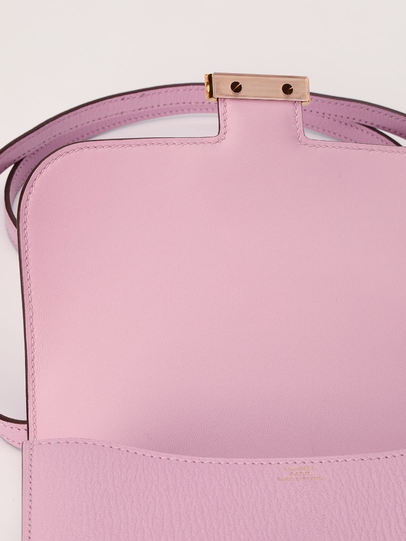 Constance 18 Mauve Sylvestre Chevre Mysore Leather With Rose Gold Hardware 2022 U Stamp