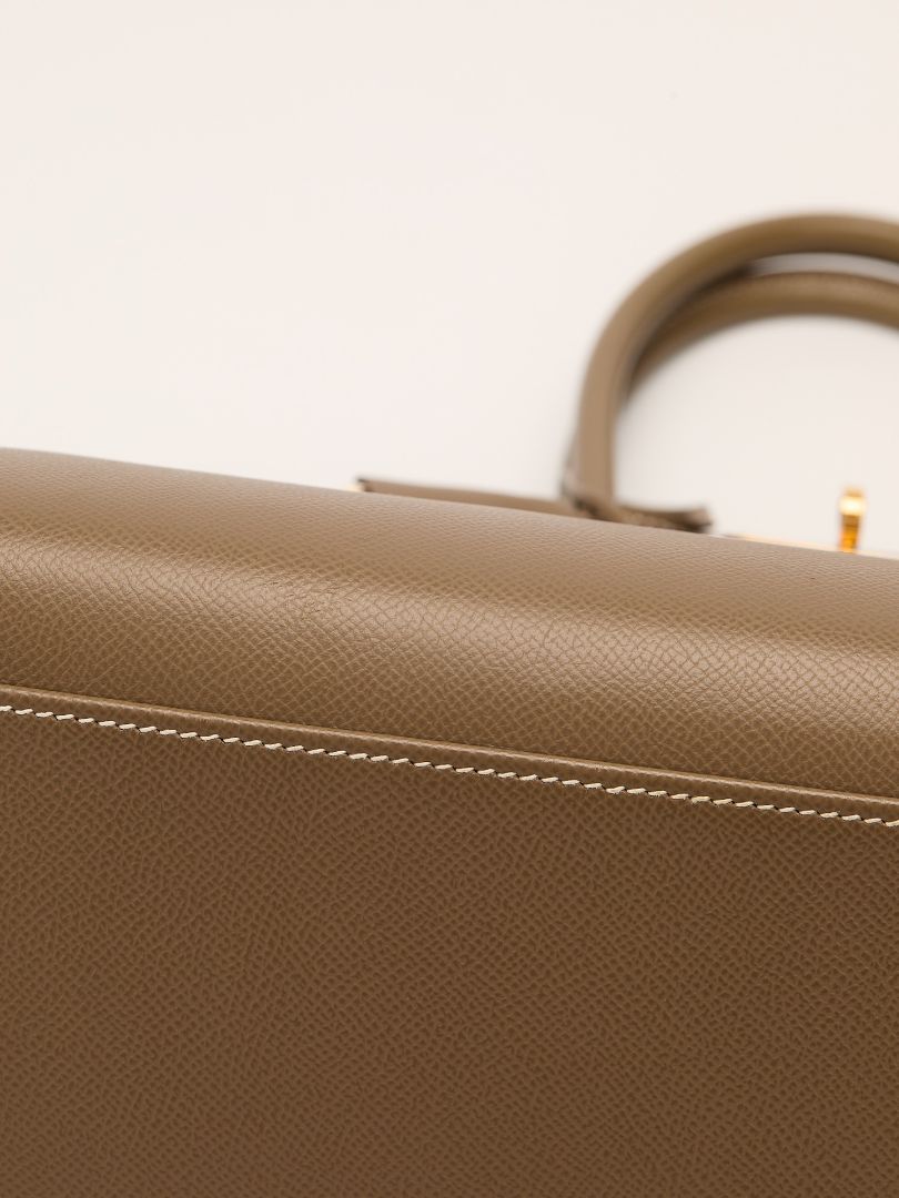 Birkin 35 Etoupe Veau Sellier Epsom With GHW 2021 Z Stamp