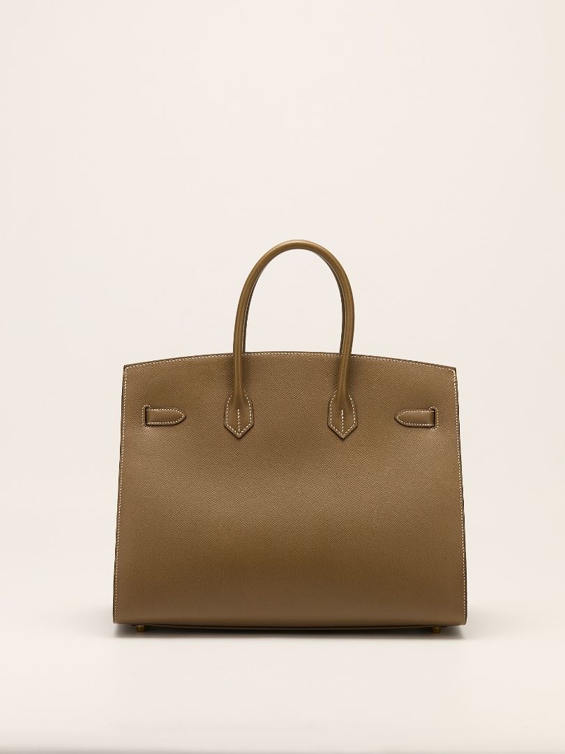 Birkin 35 Etoupe Veau Sellier Epsom With GHW 2021 Z Stamp