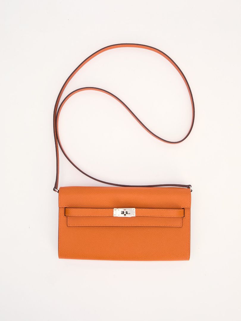 Kelly To Go Orange Veau Epsom With PHW 2024 W Stamp