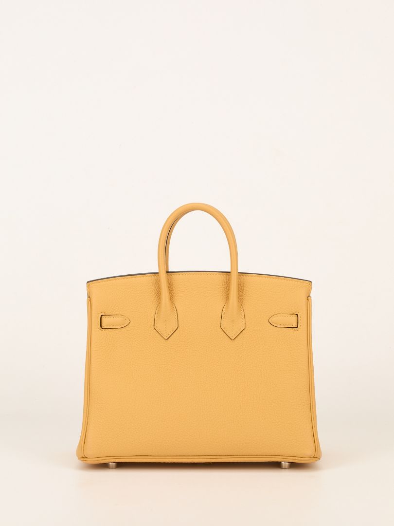 Birkin 25 Paille Veau Togo With PHW 2025 K Stamp
