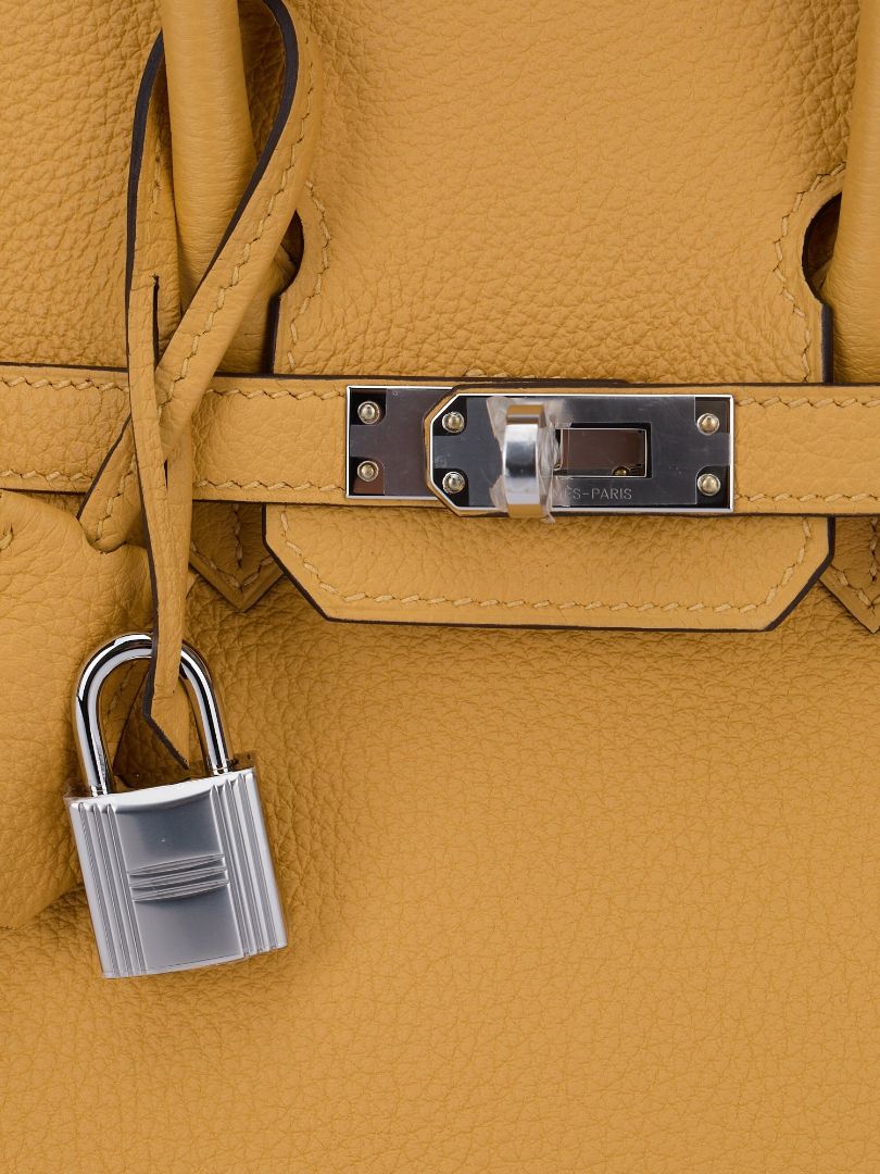 Birkin 25 Paille Veau Togo With PHW 2025 K Stamp