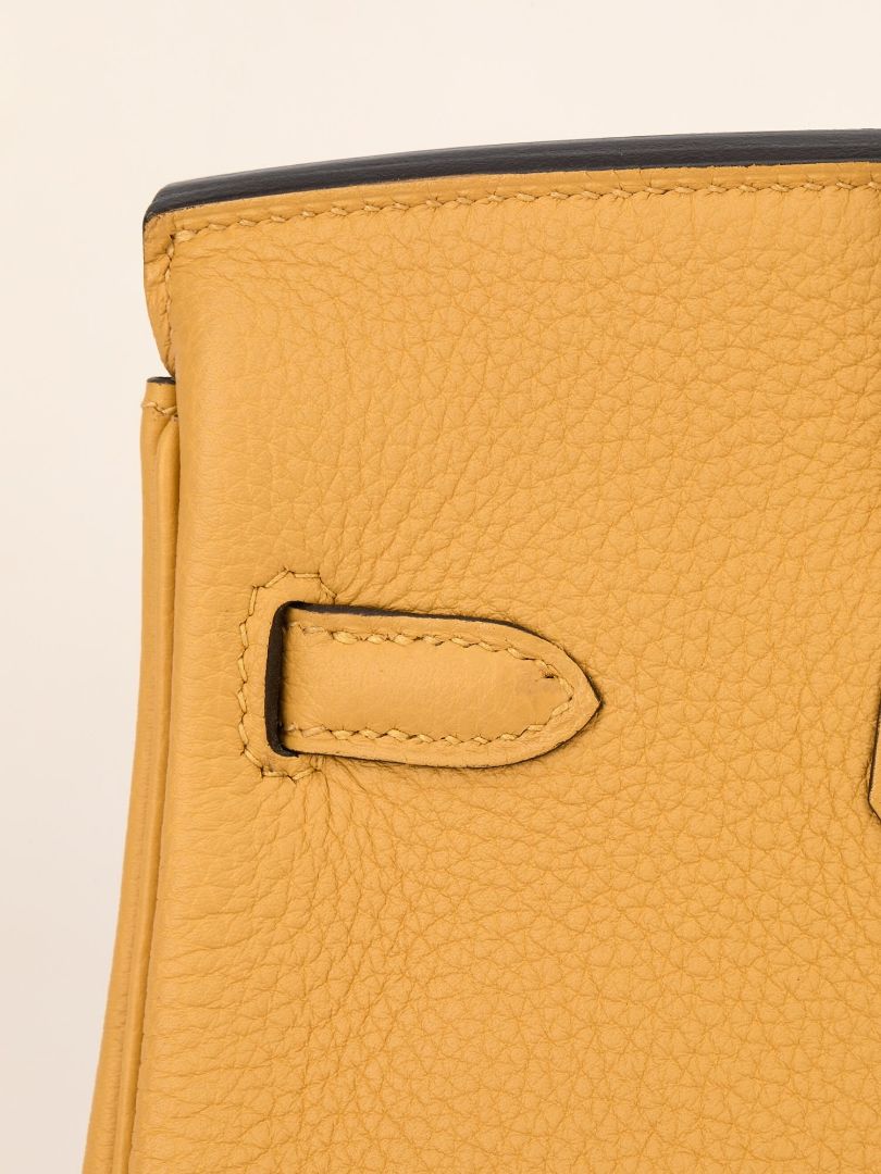 Birkin 25 Paille Veau Togo With PHW 2025 K Stamp