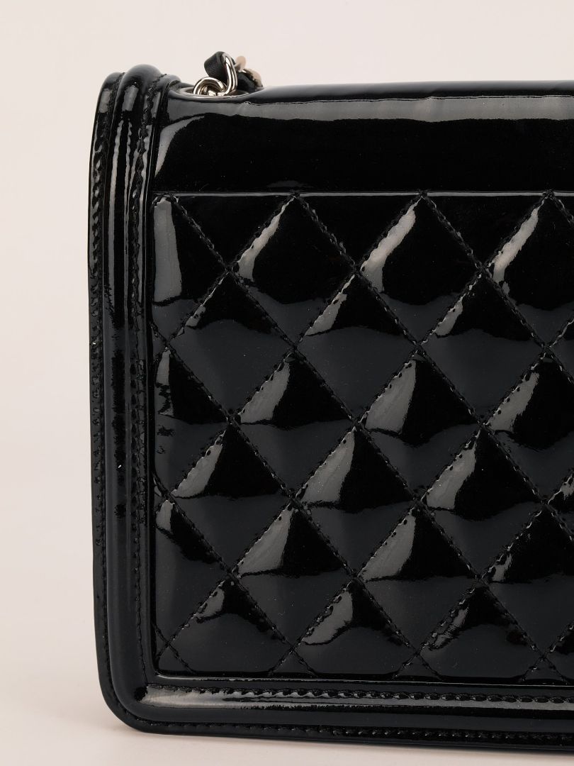 Black Boy Brick Flap Bag With SHW