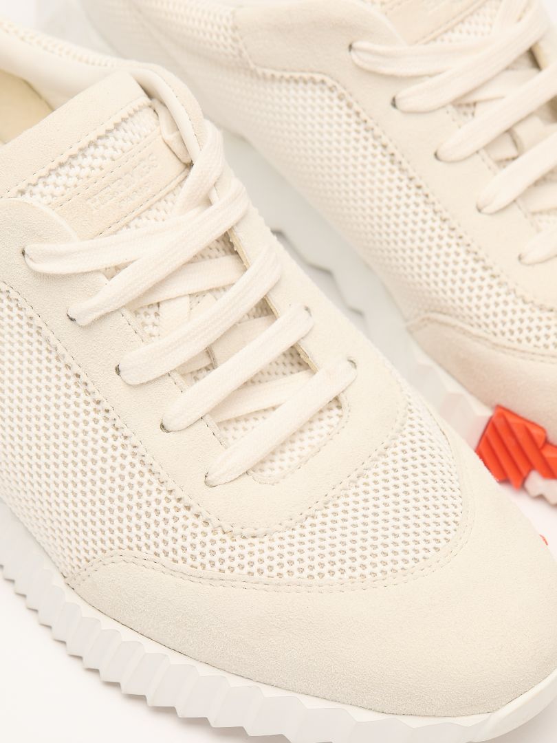 Blanc & Multi Coloured Mesh Bouncing Sneaker