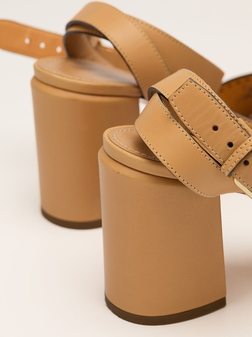 Caramel Mahina Block Heels