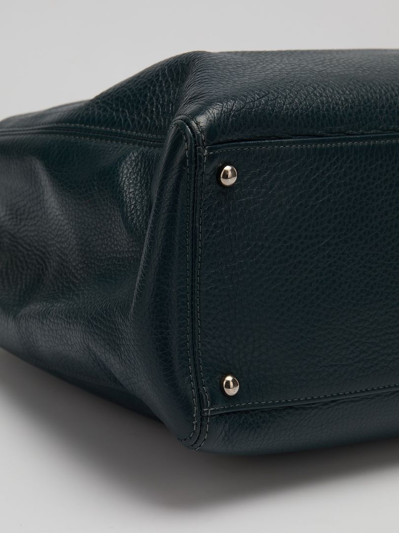 Petrol Blue Cerf Executive Tote with SHW