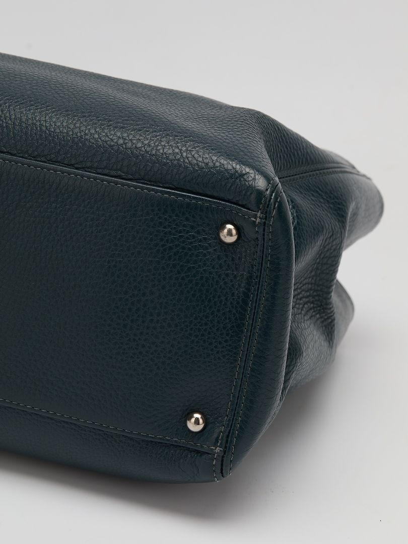 Petrol Blue Cerf Executive Tote with SHW