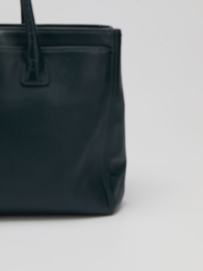 Petrol Blue Cerf Executive Tote with SHW