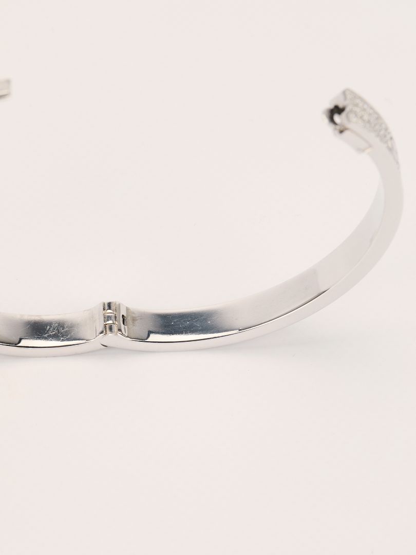 White Gold Pave Diamond Love Bracelet