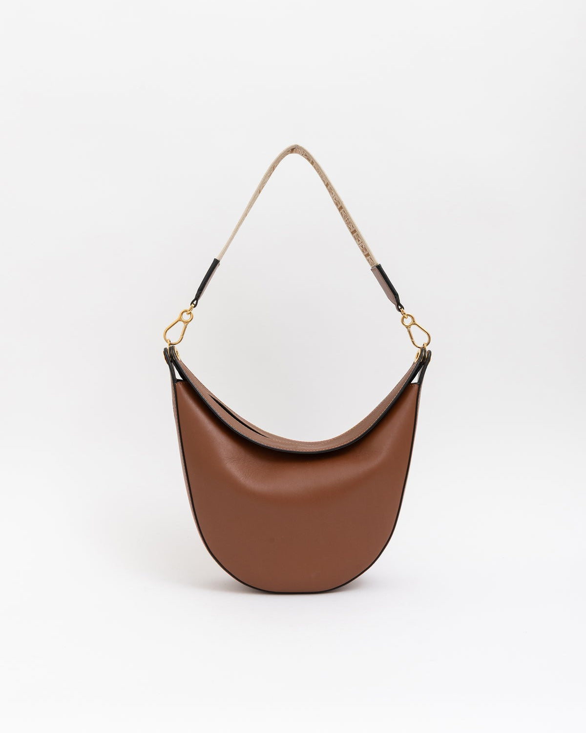 Loewe Luna Anagram-Strap Shoulder Bag in Pecan