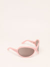 Pastel Pink Oversized Round Frame Sunglasses