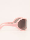 Pastel Pink Oversized Round Frame Sunglasses