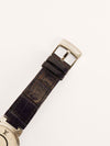 Silver & Navy Q1E01 Tambour Slim Monogram Watch