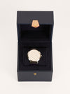 Silver & Navy Q1E01 Tambour Slim Monogram Watch