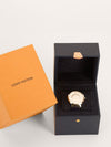 Silver & Navy Q1E01 Tambour Slim Monogram Watch