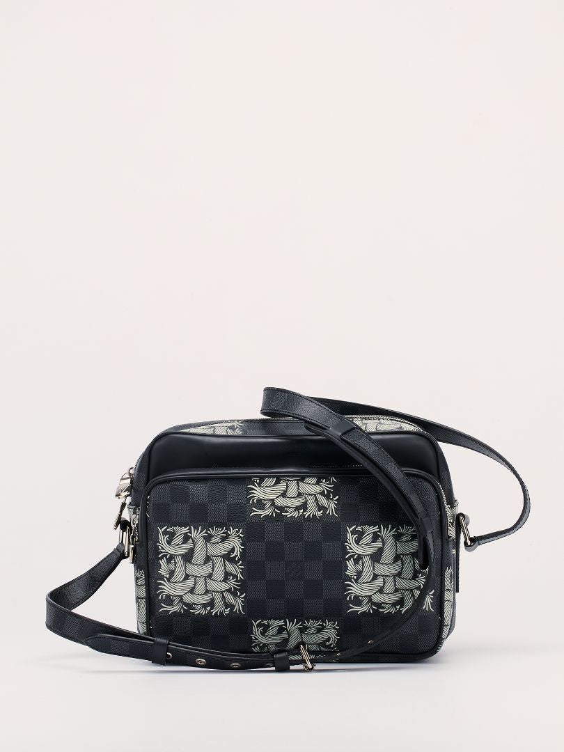 Christopher Nemeth Damier Graphite Nil PM Crossbody Bag