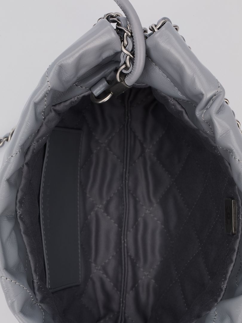 Light Grey Mini 22 Bag With SHW