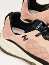 Blush Pink CC Quilted Trainers