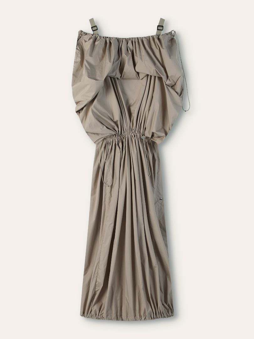 Ecru Utility Strap Dress