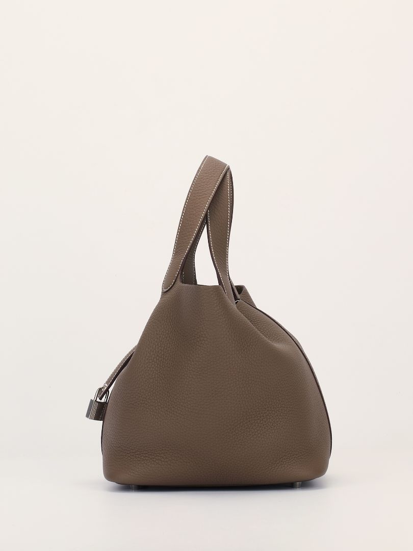 Picotin 22 Taurillon Clemence Etoupe With PHW 2025 K Stamp