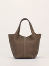 Picotin 22 Taurillon Clemence Etoupe With PHW 2025 K Stamp