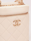 White CC Logo Vanity Case With GHW