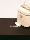 White CC Logo Vanity Case With GHW