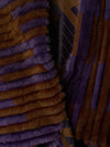 Brown & Purple Reversable Mink Fur Instarsia Coat