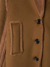 Fall 2018 Brown Shearling Longline Coat