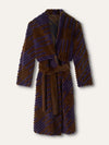 Brown & Purple Reversable Mink Fur Instarsia Coat