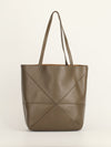 Dark Khaki Medium Puzzle Fold Tote