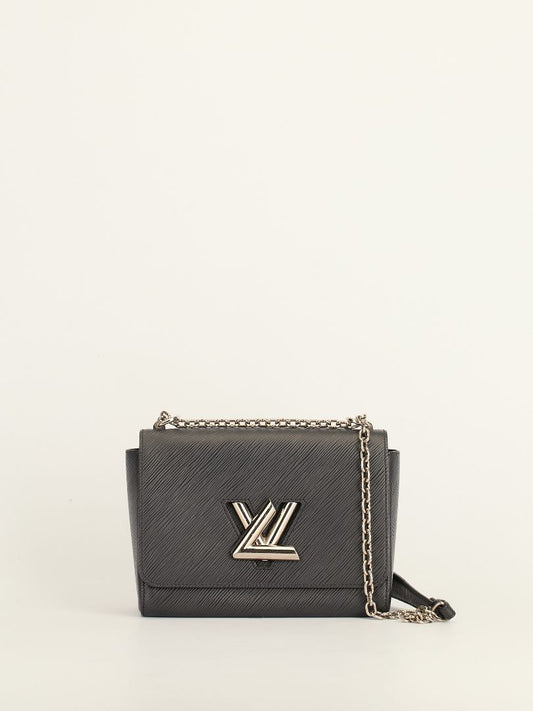 Black Epi Leather Twist MM with SHW