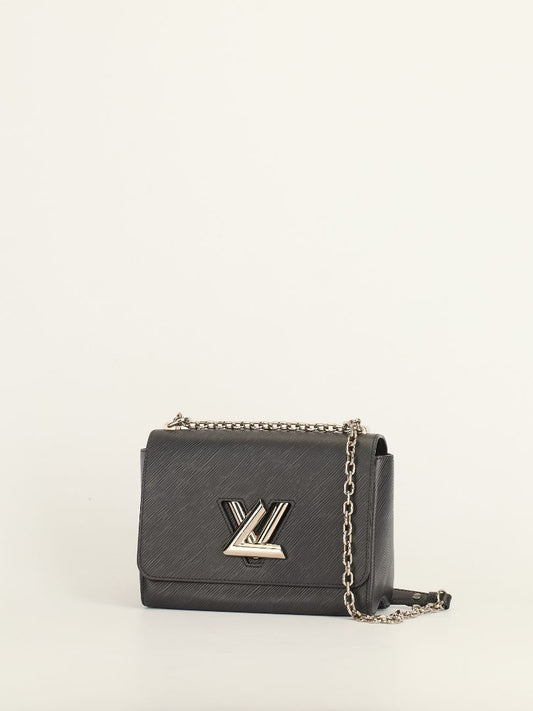 Black Epi Leather Twist MM with SHW