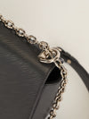 Black Epi Leather Twist MM with SHW
