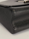 Black Epi Leather Twist MM with SHW