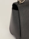 Black Epi Leather Twist MM with SHW