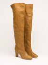 Camel Cap Toe CC Thigh High Boots