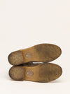 Beige & Black Suede Boots