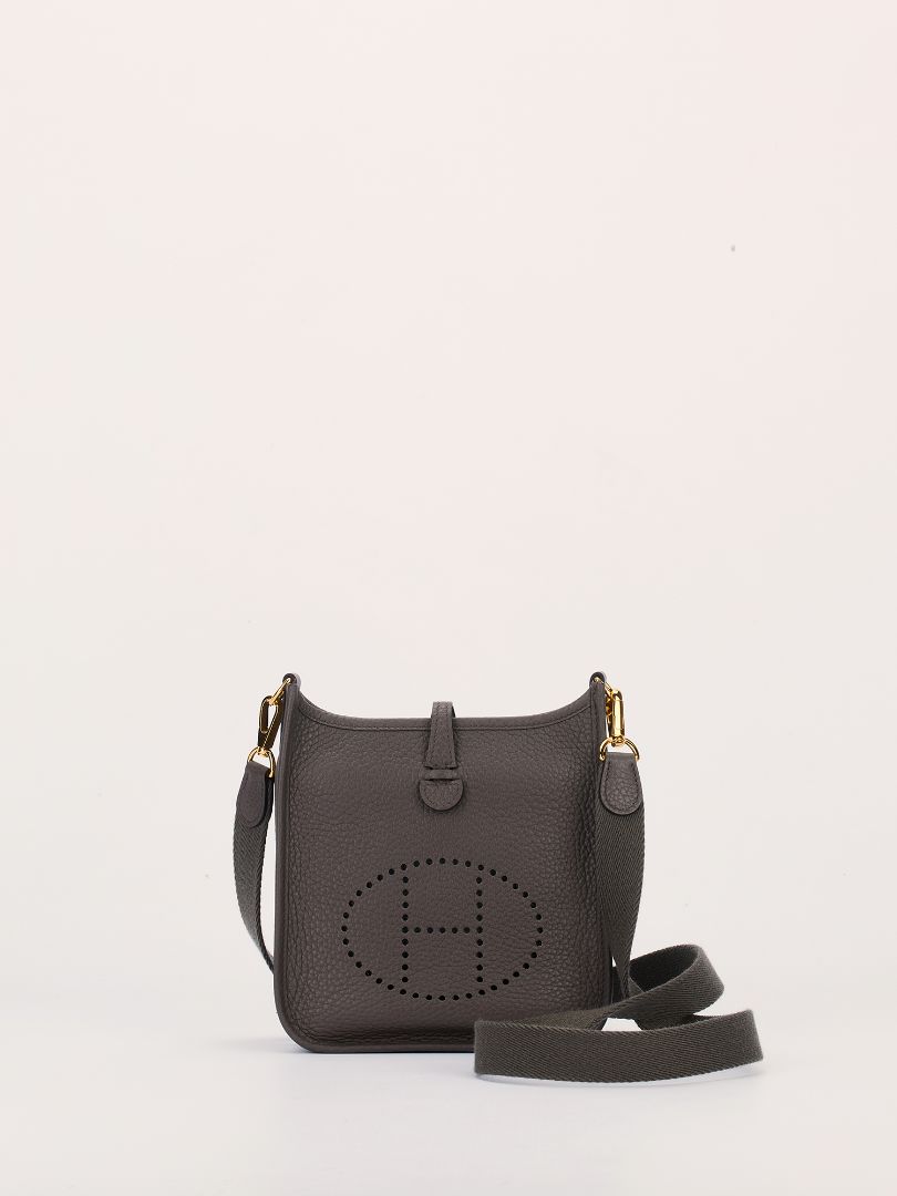 Evelyne 16 Amazone Gris Etain Taurillion Clemence with GHW Bag 2021 Z Stamp