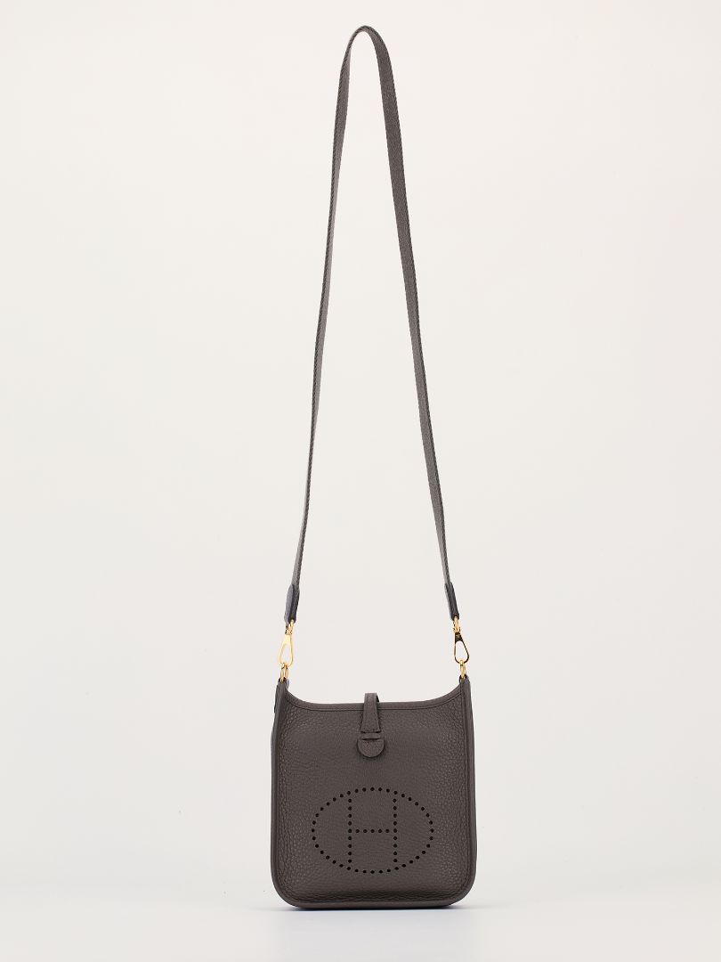 Evelyne 16 Amazone Gris Etain Taurillion Clemence with GHW Bag 2021 Z Stamp