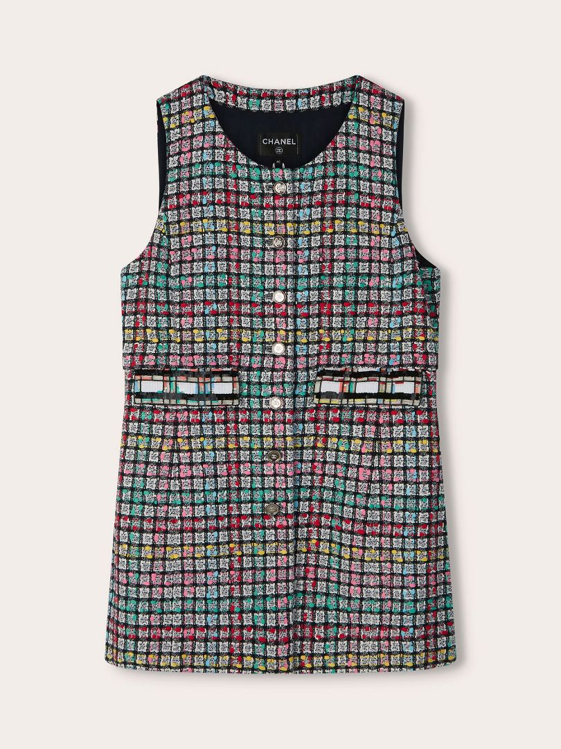 Multi Tweed Short Sleeve Suit Jacket & Shorts Set