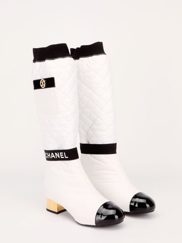 Black & White 2-in-1 Boots