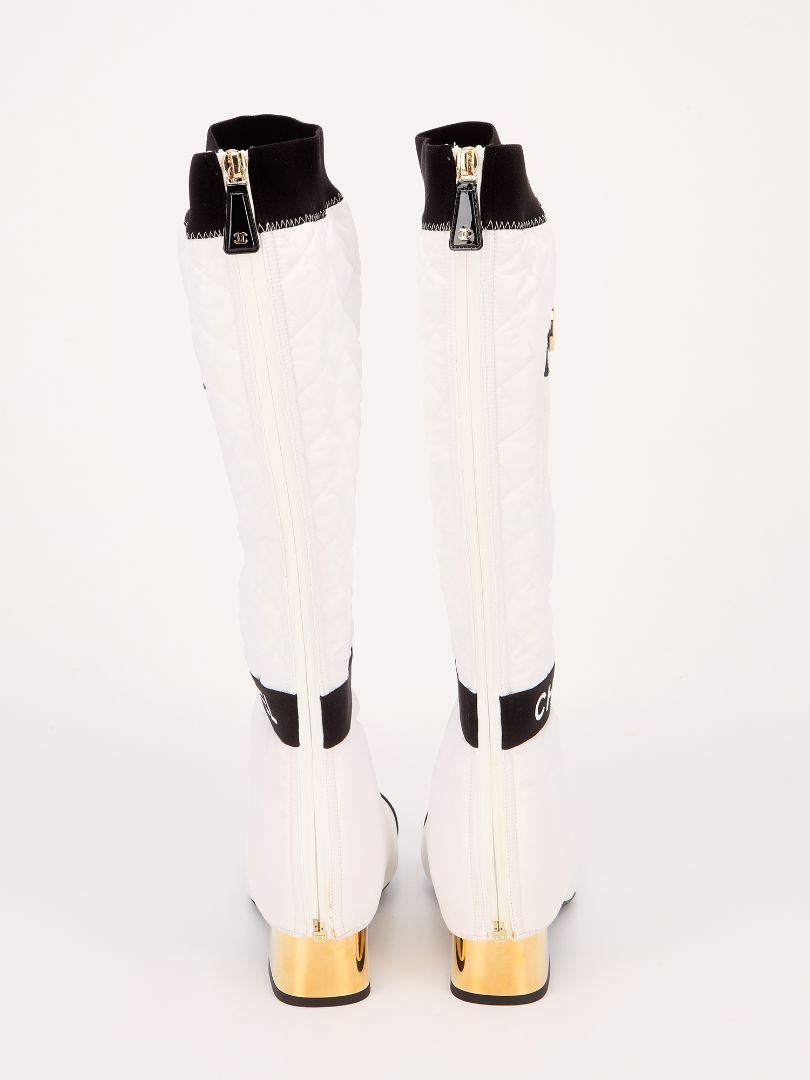 Black & White 2-in-1 Boots