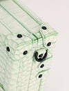 Light Green Alligator Leather Petite Malle Bag With Black HW